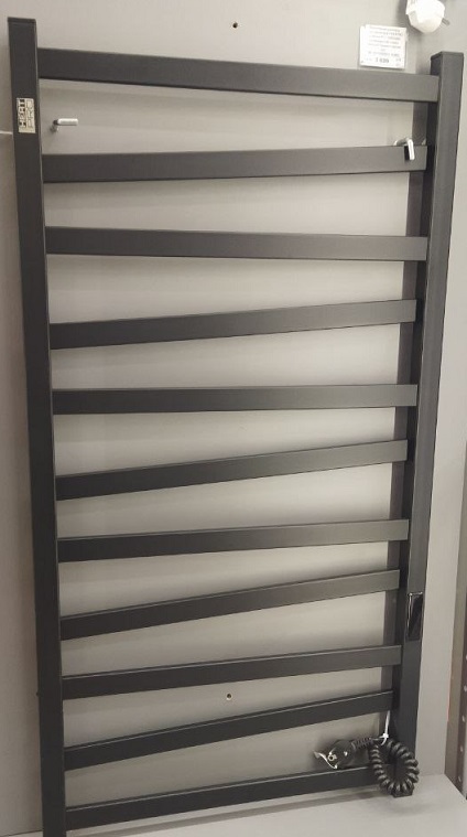 Полотенцесушитель электрический HEATPRO Suzanne P11 1000x500 углеродистая сталь Черный,Правосторонн