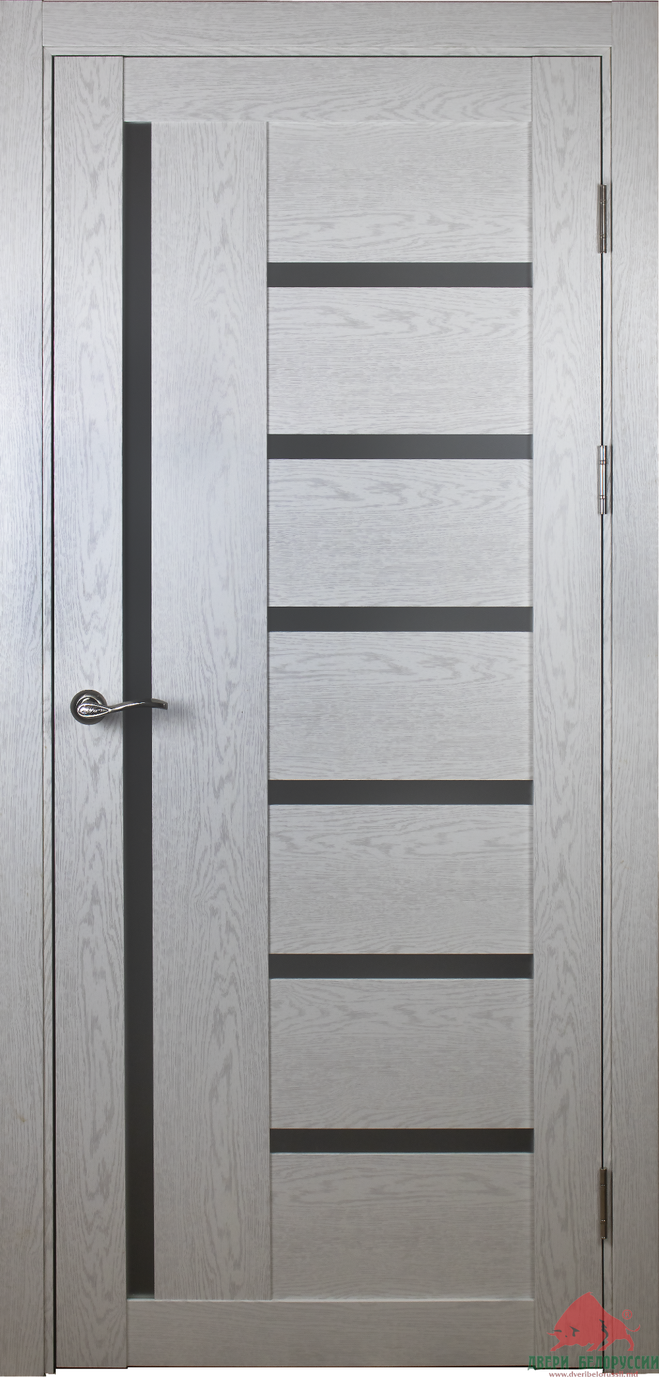 Дверное полотно HELENA 20-7 Патина Смоки, стекло сатин