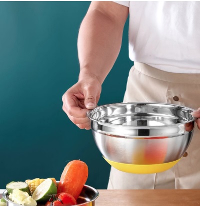 Миска нерж. с силиконовым покрытием 26см 4-8 (22-12-5) (00202)