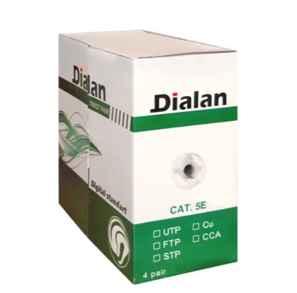 Кабель витая пара UTP Сat.5Е 4PR CU PE (Outdoor) 305м ТМ Dialan