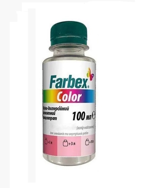 Пигментный концентрат Farbex Color,бурый,100 мл для внутр./наружн.работ(уп.28шт)