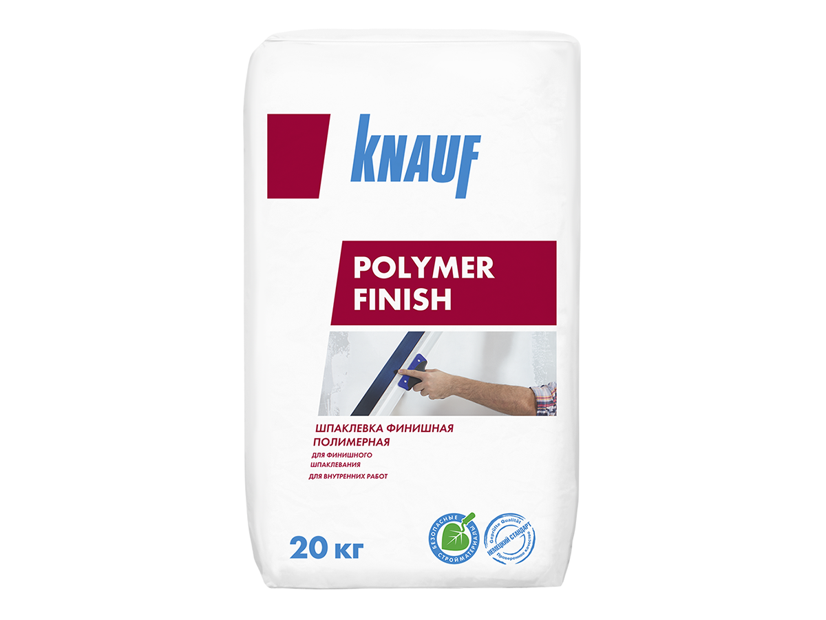 Шпатлевка Polymer Finish 20кг ТМ Knauf (40 шт/пал) ТМ Knauf