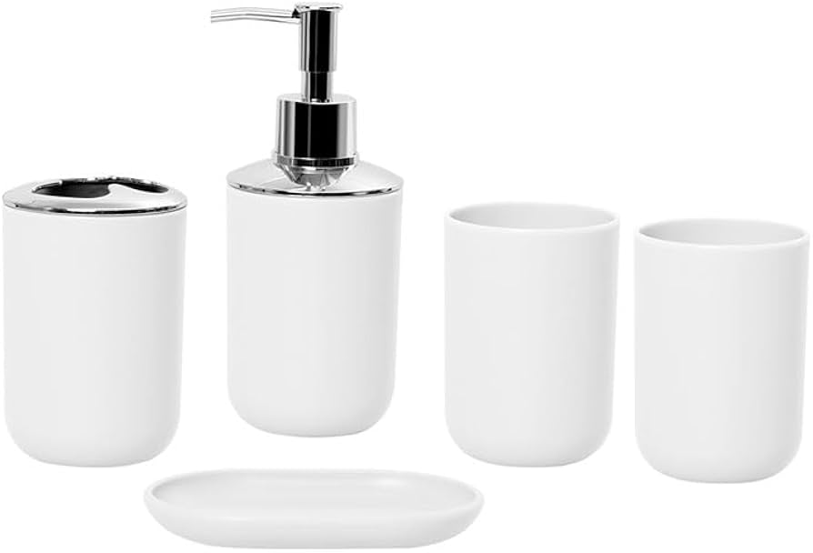 Набор для ванной 4ед Белый