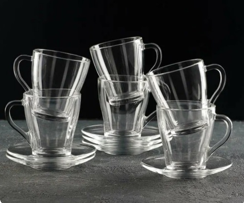 Набор чайный 12 ед. стекл. Грация