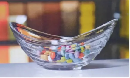 Пиала стекл. овал. 330мл Liza BB7129GCL