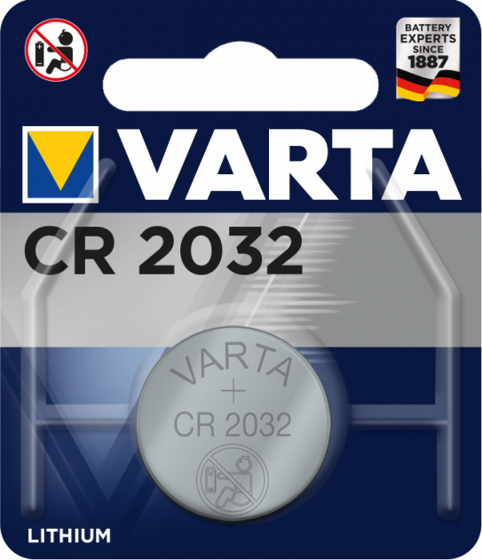 Батарея / LITHIUM CR 2032 блист. 1 шт. VARTA (6032112401)