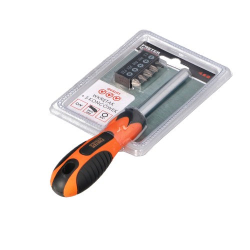 Отвертка + 5 насадок (уп.-12) FASTER TOOLS