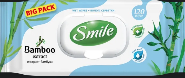 Салф.вл.Smile Бамбук кл.120шт