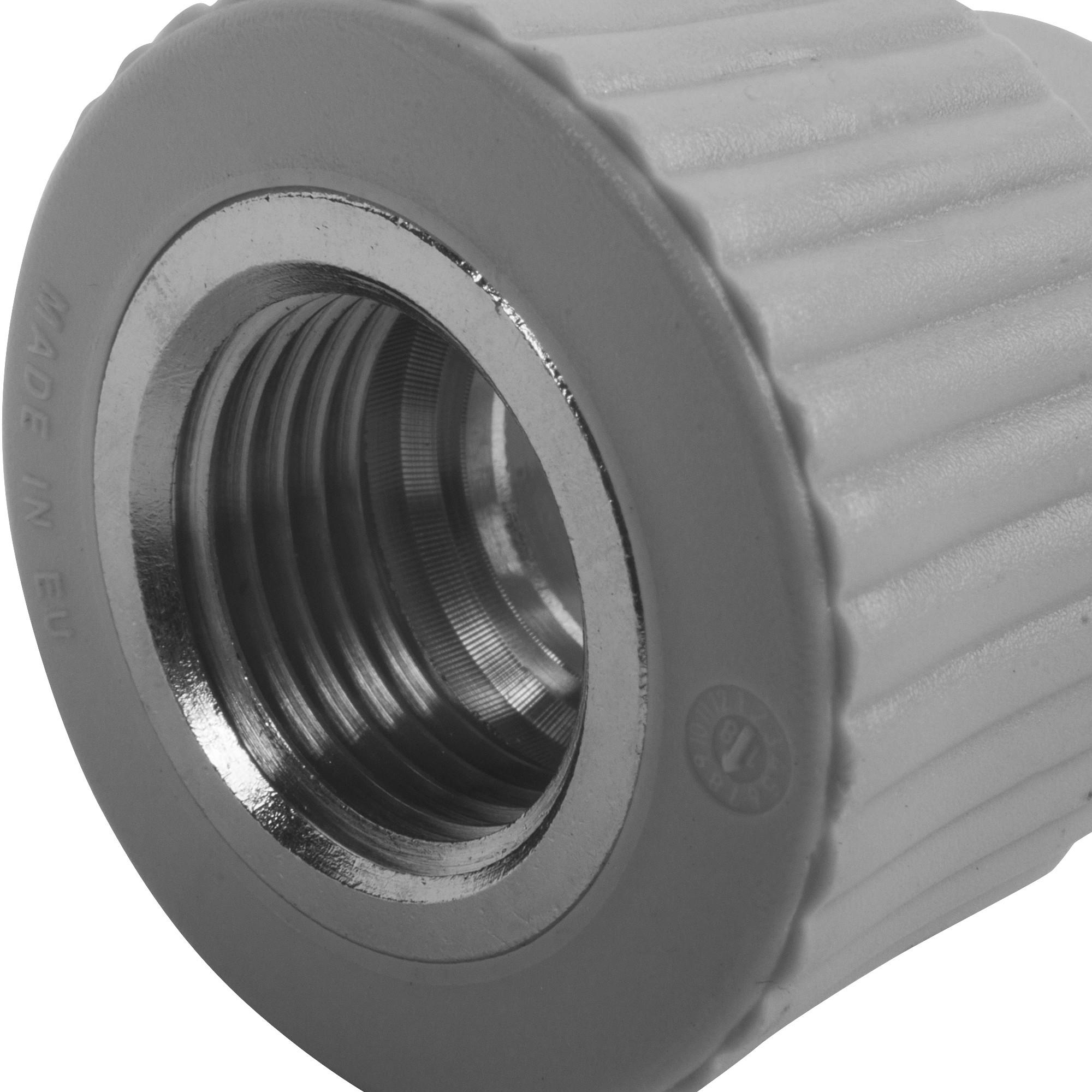 Муфта PP ВР (м) d.63 x 2 (Серый) (15/1) ТМ ASG