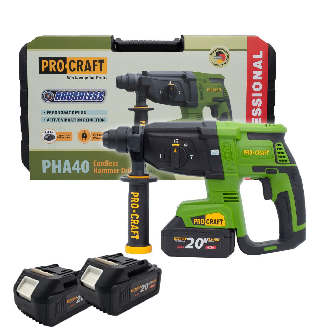 Перфоратор аккумуляторный PHA-40 (без АКБ и ЗУ) ТМ Pro-Сraft