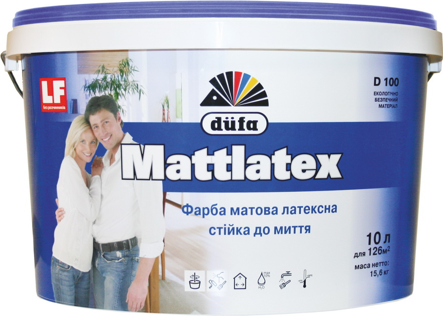 Mattlatex D 100 краска дисперс.для внутр.работ 14,00кг/10,0 л