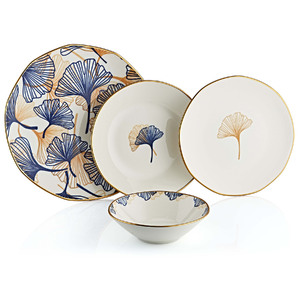 Н-р посуды фарф.OMS 11106-Blue Ginkgo (24ед)