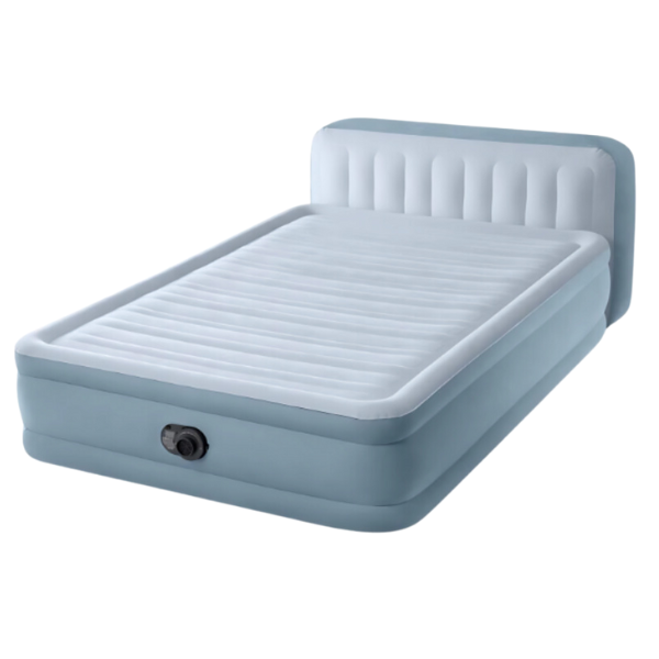 INTEX Матрас VELUR 152x236x86cm co СПИНКОЙ и встроенным насосом, PLUSH