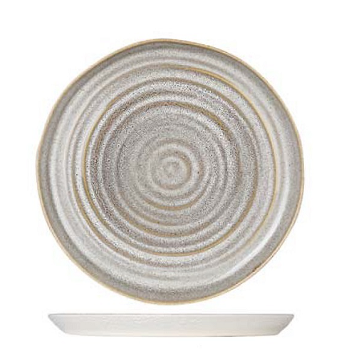 Тарелка плоская круглая с бортами 220мм, h26,5мм, фарфор, синяя ORG22DU855A26