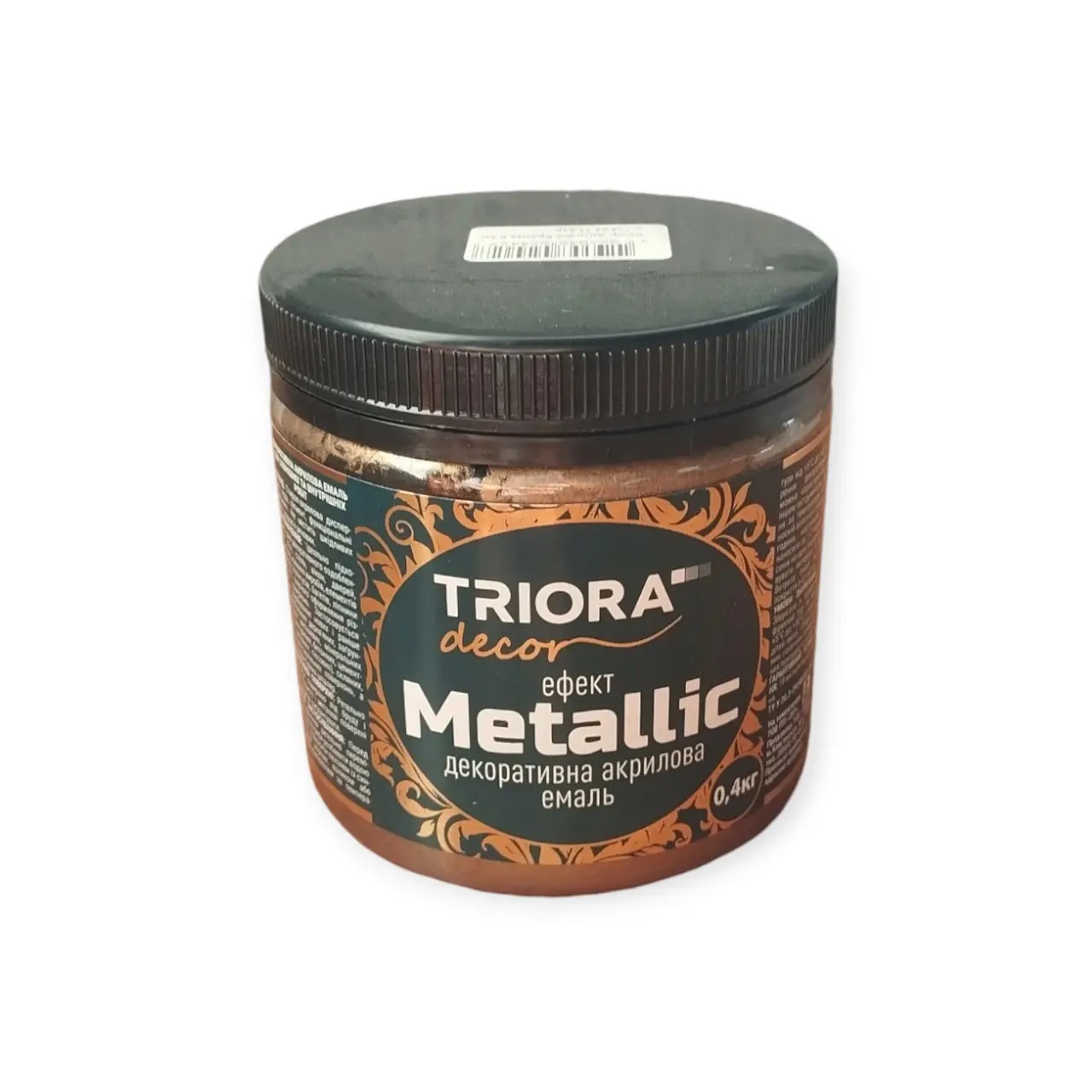 Эмаль декоративная акриловая Античная бронза 0,4кг ТМ «Triora» (уп.10шт)