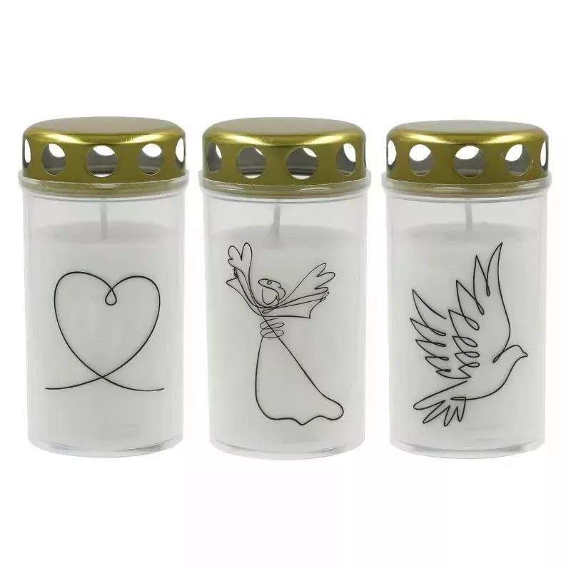 Лампада, 100 гр, 25 часов, Белый, K1-130/100N, ZNICZPLAST