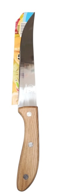 Нож кухонный дерев. ручка 22х2,5см (SМ4004)