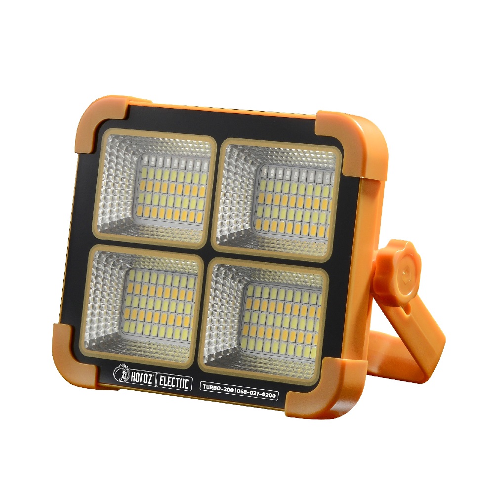 Прожектор светодиодный с солнечной панелью TURBO-200 Вт 3CCT 3000-6000К 1466 лм 3.7 В DC IP44