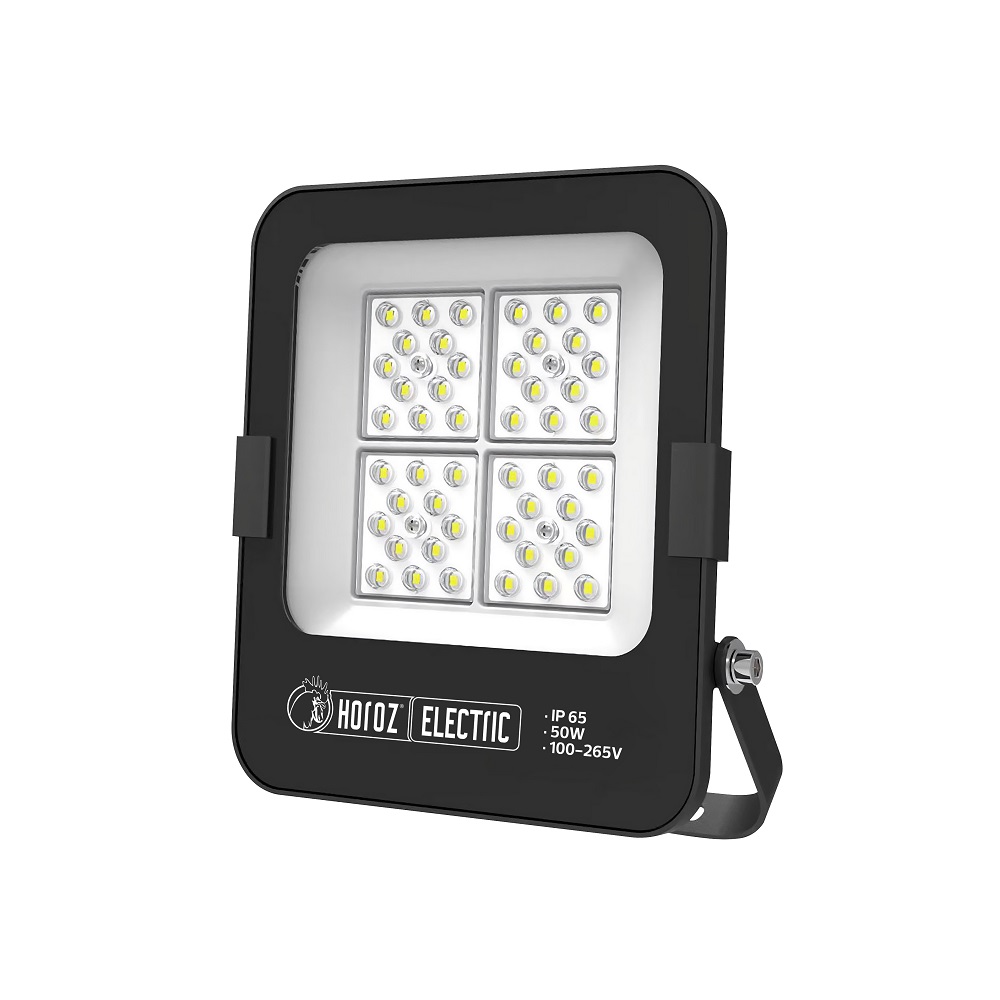 Прожектор светодиодный SMD LED (черный) 50W 6400K 6000Lm IP65 BORNEO-50