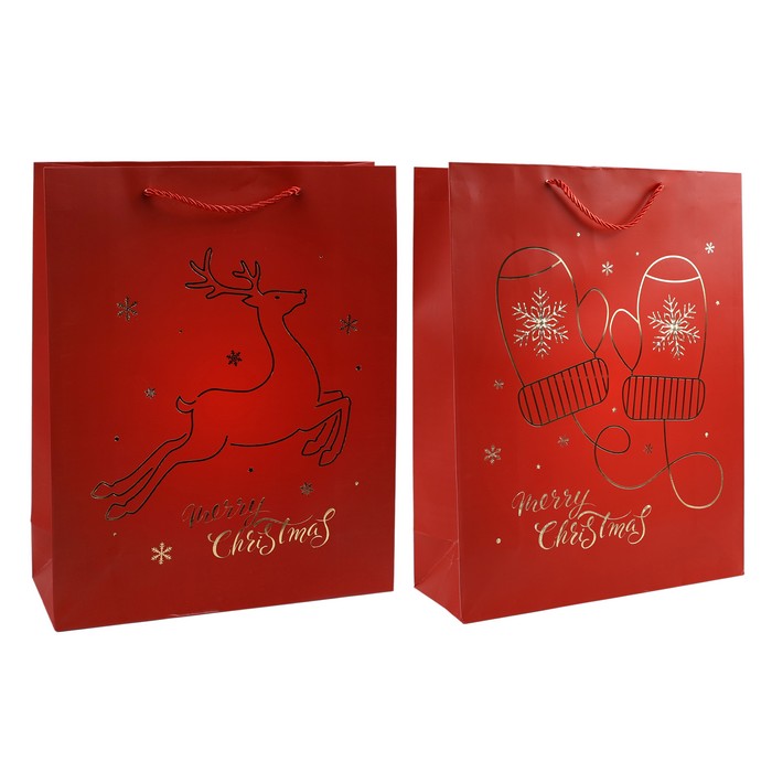 Пакет подарочный 26x32x10cm (5757M) ТМ Global Christmas