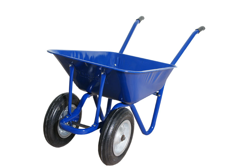 Тачка строительно-садовая STAR модель 80 лт – с двойным полиуретановым колесом