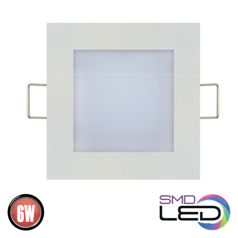 SMD LED ультра тонкий светильник КВАДРАТ 6W 120*120mm 4200K 270Lm  220-240V IP20