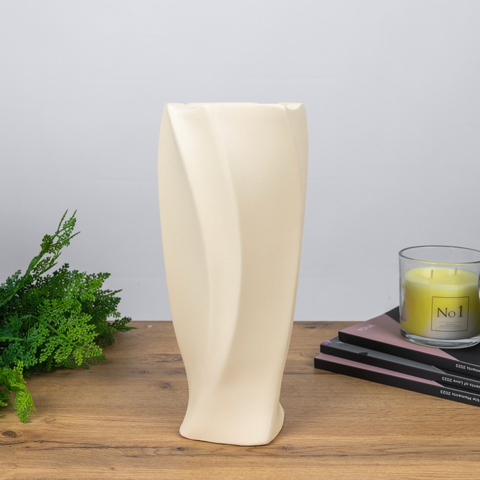 Ваза, Krista, Керамика, Бежевый, DC03486, ORIENS