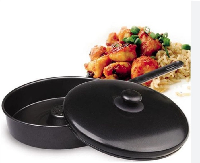 Сковорода гриль с мет.крыш ф26