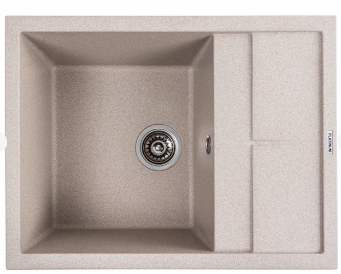 Кухонная МОЙКА каменная 6550 PLATINUM ЛОТОС сафари