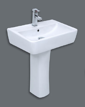 Умывальник Комплект SAFIR Washbasin - 45х60 (Long pedistal) ТМ Mega Seramik+пьедестал DIVA