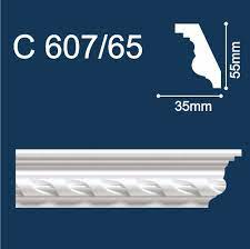 С607/65 Плинтус потолочный инжекц. (40шт) Солид (55*35*2000мм)