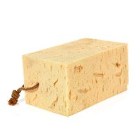 Губка для мытья авто 165x80x100mm, Микс цвет с желтой ниткой