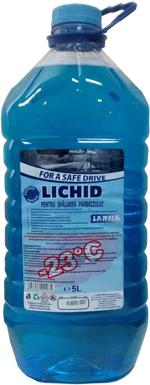 Жидкость для омывателя стекла зимняя IARNA -23 5Л Romania