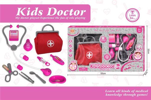 Набор медецинский в сумочке со стетоскопом, 12 предметов