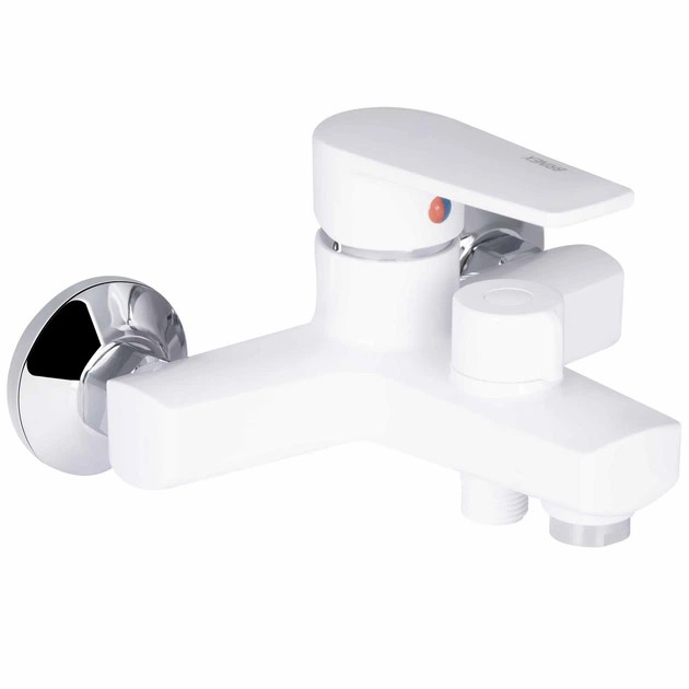 Смеситель одноручный, ABS, для ванны короткий (35W 006N) White ТМ Brinex