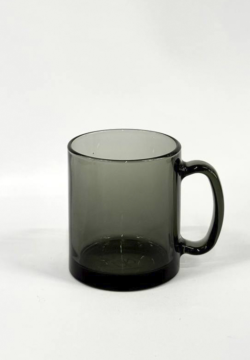 Кружка чайная 320гр (25с2408) без дек. графит стекл.