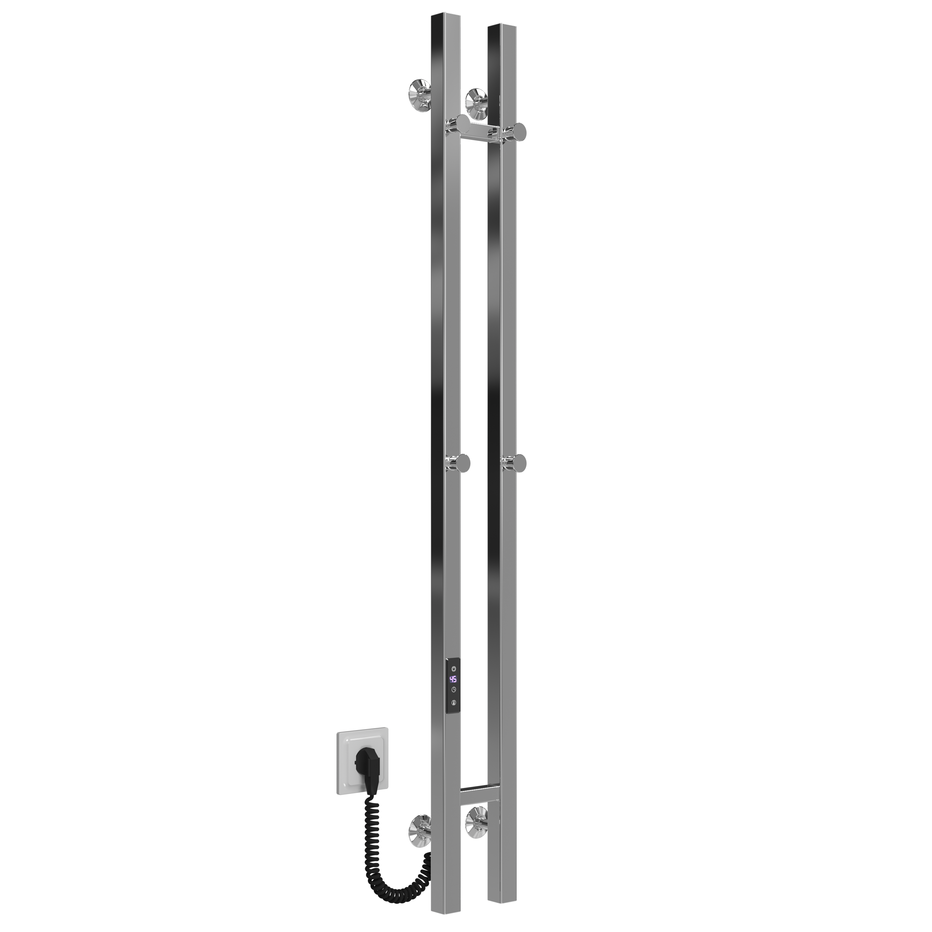 Полотенцесушитель электрический Gestiya P2 100*1200 HeatPro ( Хром, Правосторонний)