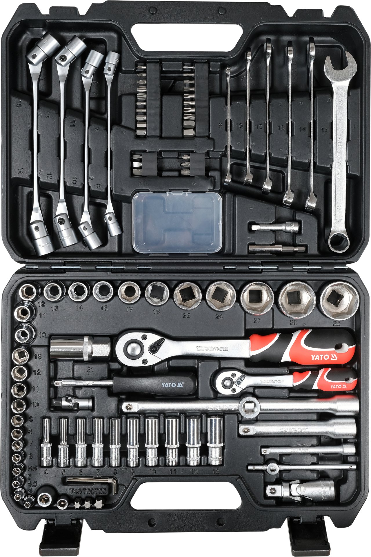 Набор инструментов 1/4, 1/2, 93пр. (YT-38784) TOYA