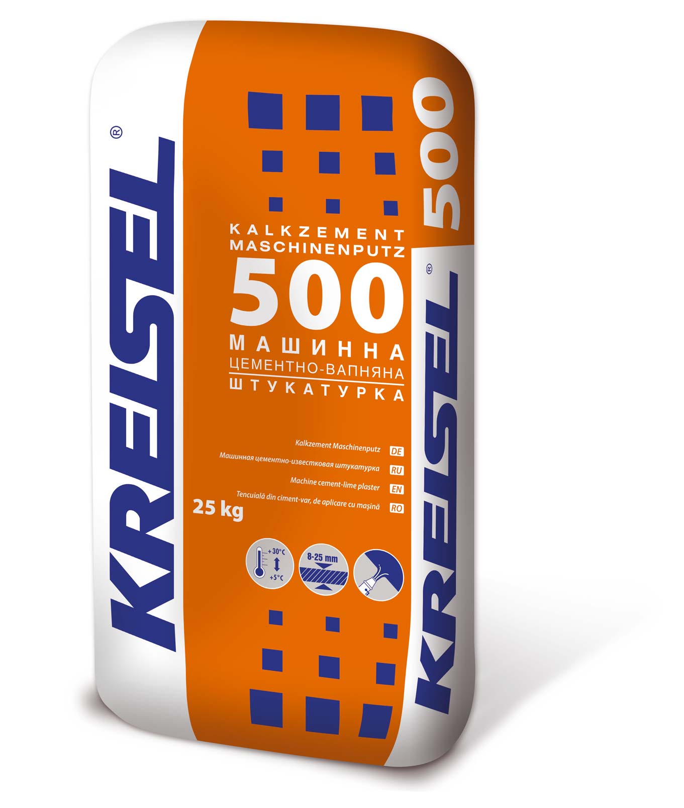 Штукатурка цементно-известковая Kreisel №500 (8-25мм), 25кг (54 шт/пал)