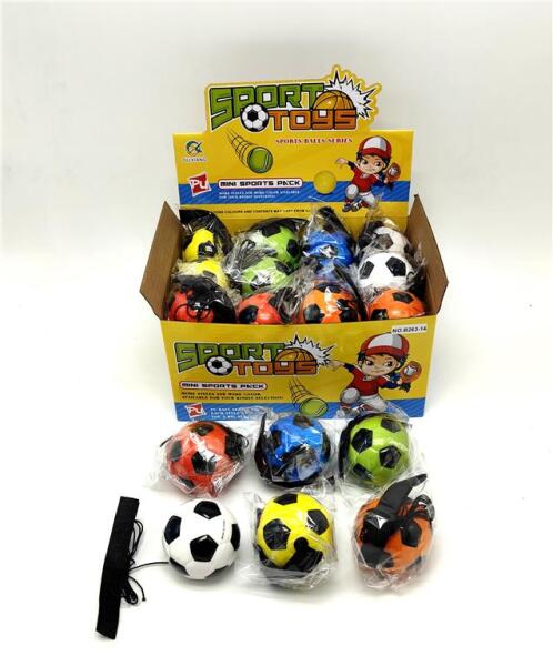 Футбольный мяч с ремешком 6,3 см