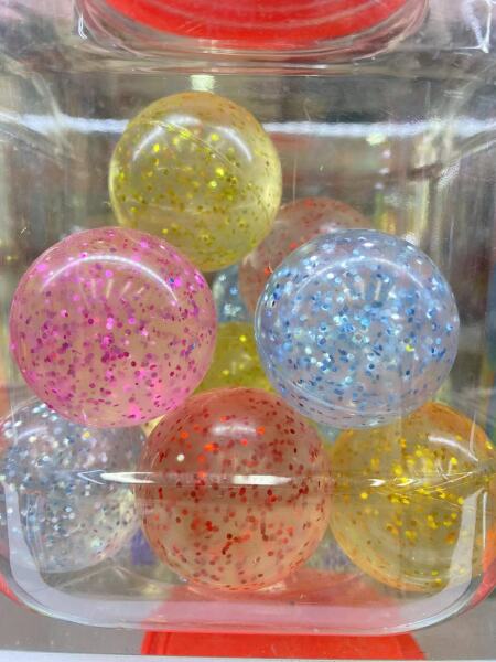 Попрыгунчик Glitter 45мм (банка)/26шт