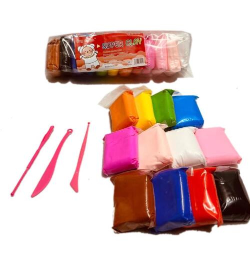 Пластилин воздушный 12 цветов