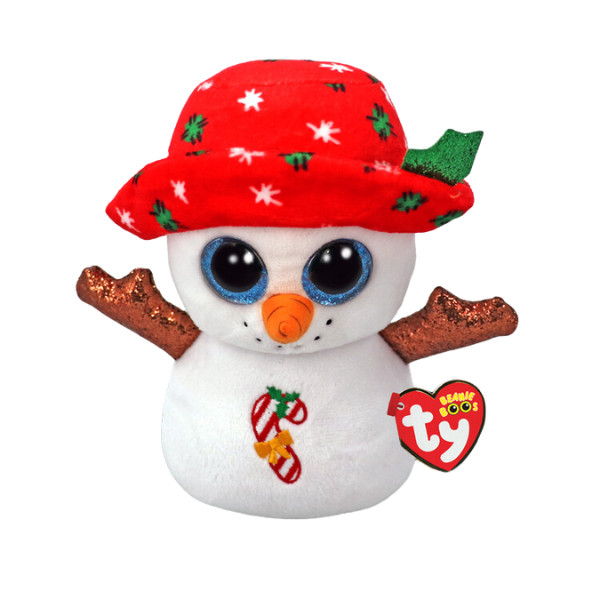 Снеговик в шапке Brrrnie 15см (Beanie Boos)
