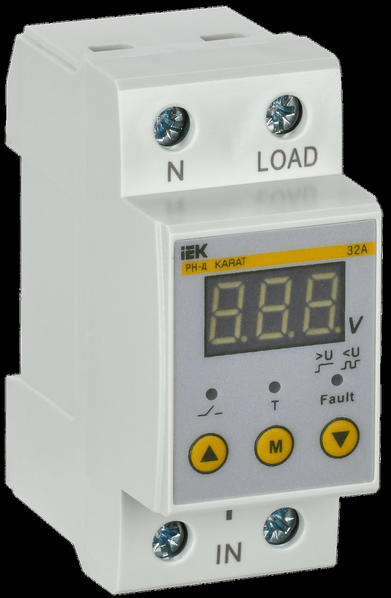 Реле напряжения однофазное РН-д 36мм 32А ТМ IEK