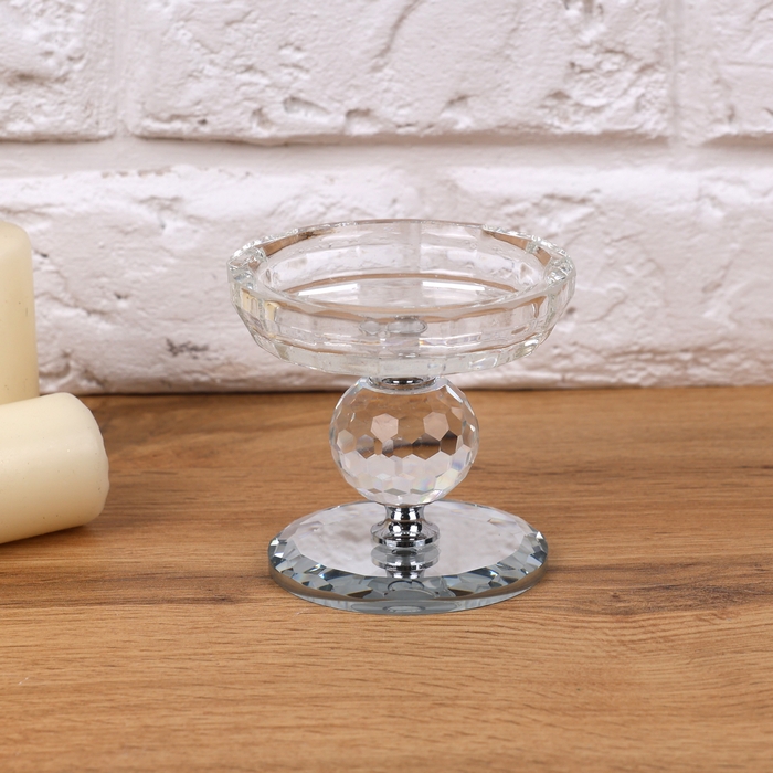Подсвечник, Стекло, 9.5см, 9см, WY8730, GS