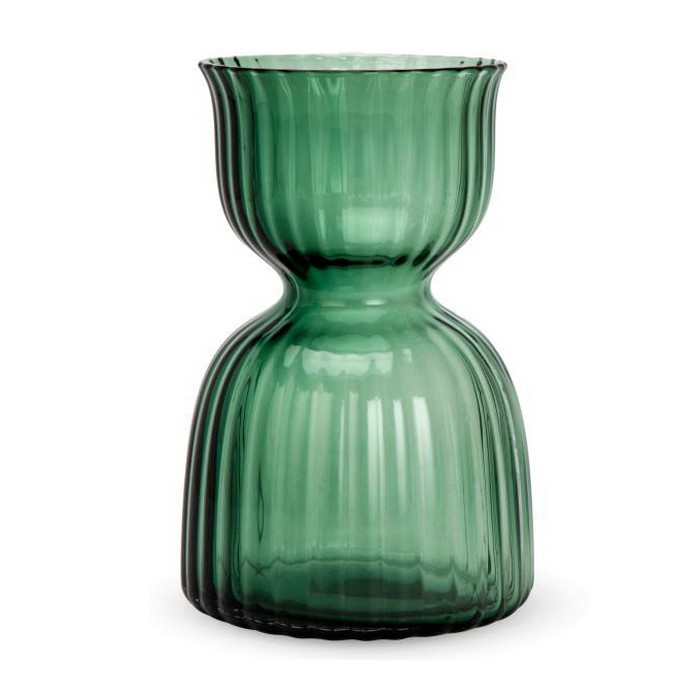 Ваза, 13 см, Зеленый, Стекло, 0620-100, GS
