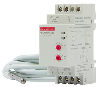 Реле контроля температуры e.control.h01, 16A, АС/DC 24-240, -5…+40 °С