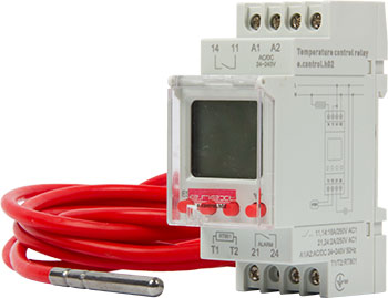Реле контроля температуры( с дисплеем) e.control.h02, 16A, АС/DC 24-240, -25…+130 °С