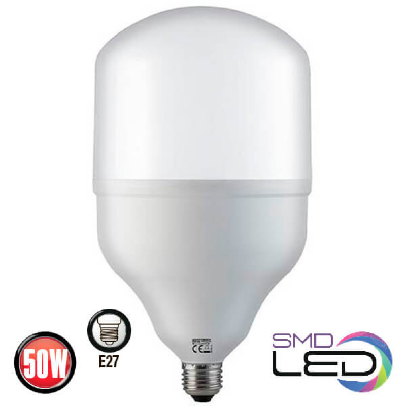 Лампа SMD LED TORCH-50W 6400K Е27 4000Lm 175-250V/12