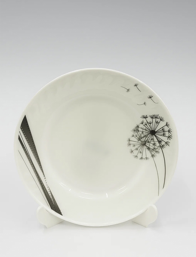 Тарелка обеденная круглая (стеклокерамика) d.8, 200мм (НР80-2 Одуванчик)